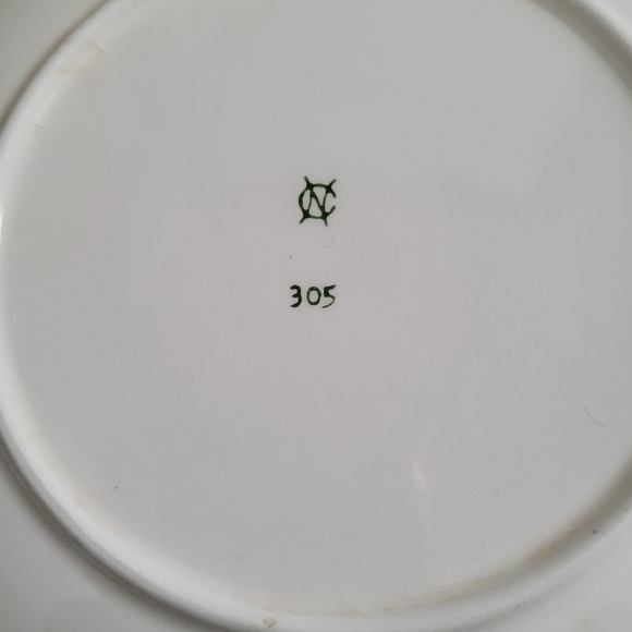 Vintage Rare 1950's Lefton Raised Grape Design Hand Painted Plate 8" Set… - Picture 12 of 14